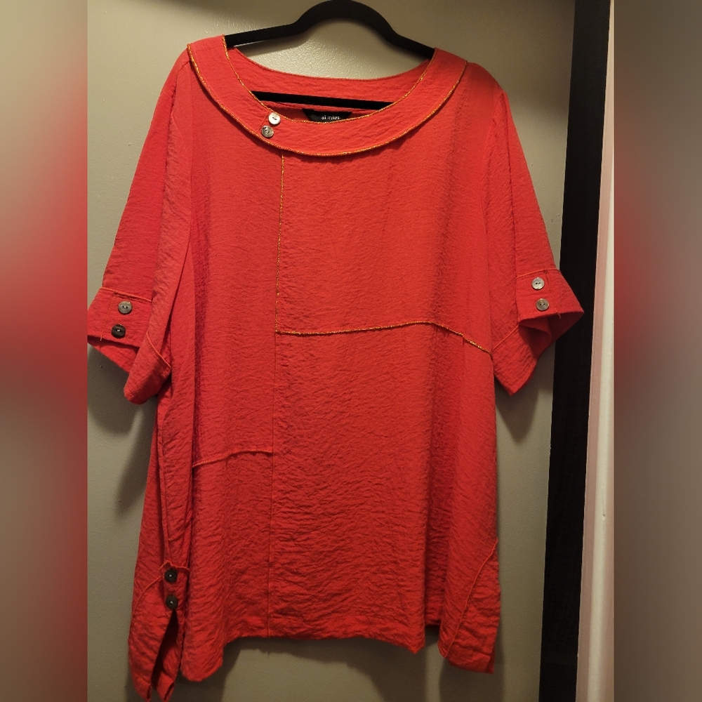 Red Ali Miles Women's Top Sz XXL
